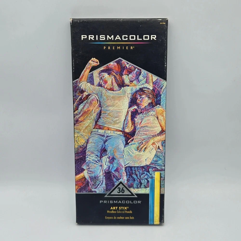 Prismacolor Premier Art Stix Woodless Colored Pencils 36 Box Set 2013 Light Use